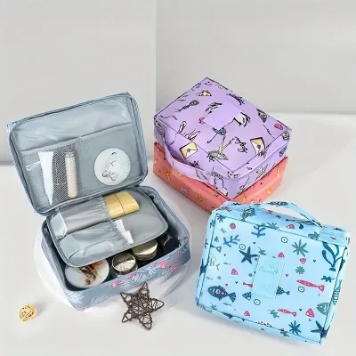 Waterproof Multifunctional Makeup Organizer Bag for Girls